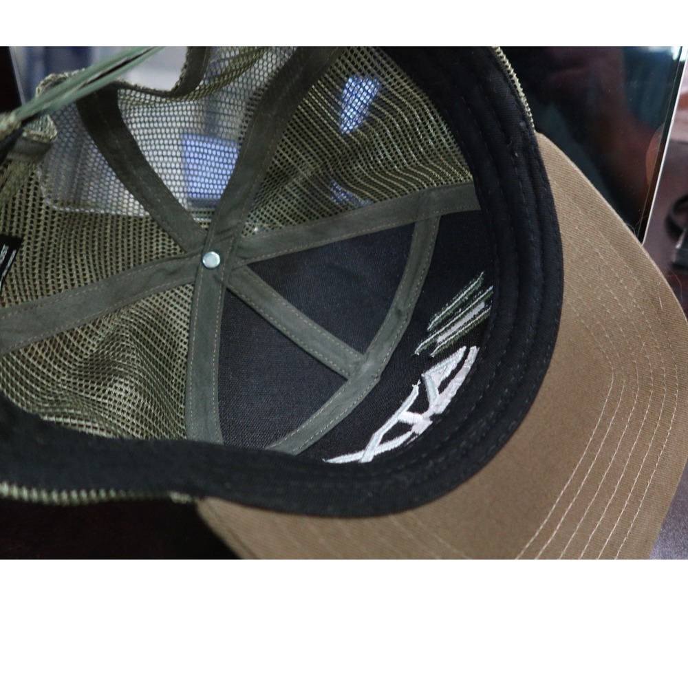 ATX Surf Boats Trucker Hat Camo Black Brown Mesh Snapback 7 Panel Cap OSFM - Picture 4 of 5